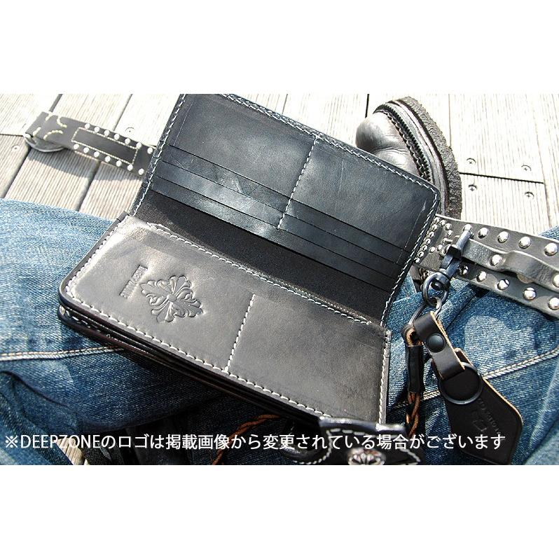 DEEP ZONE ディープゾーン ライダーズウォレット#51228 背鰐クロス大