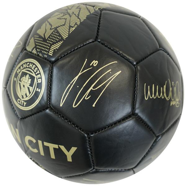 マンチェスターシティ オフィシャル 1号球 選手サイン入り GLD