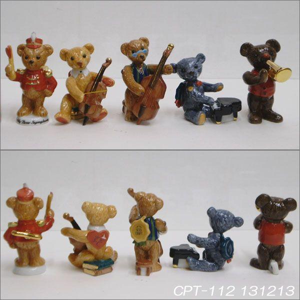 テディベアシンフォニーオーケストラ テディベア楽隊の陶器製置物