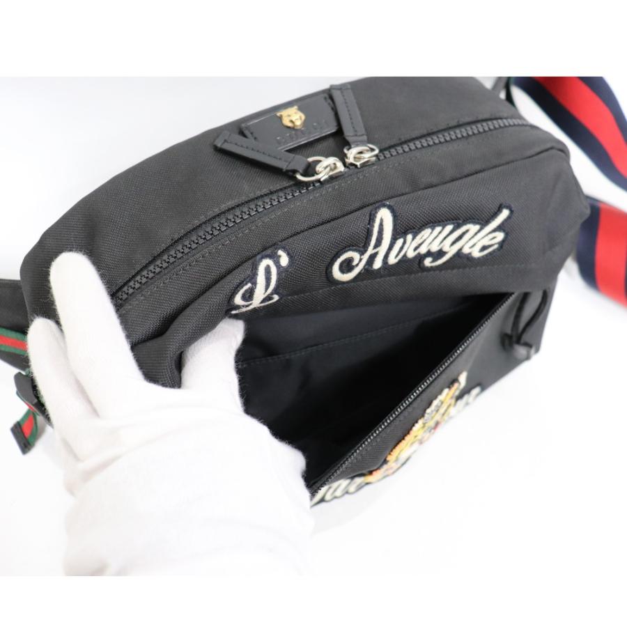 GG グッチ タイガー バッグ ボディバッグ ウエストポーチ ナイロン