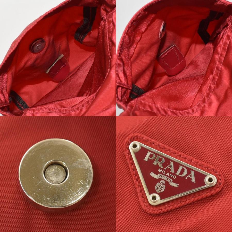 PRADA（プラダ） 三角ロゴ リュック デイパック ナイロン チェリー