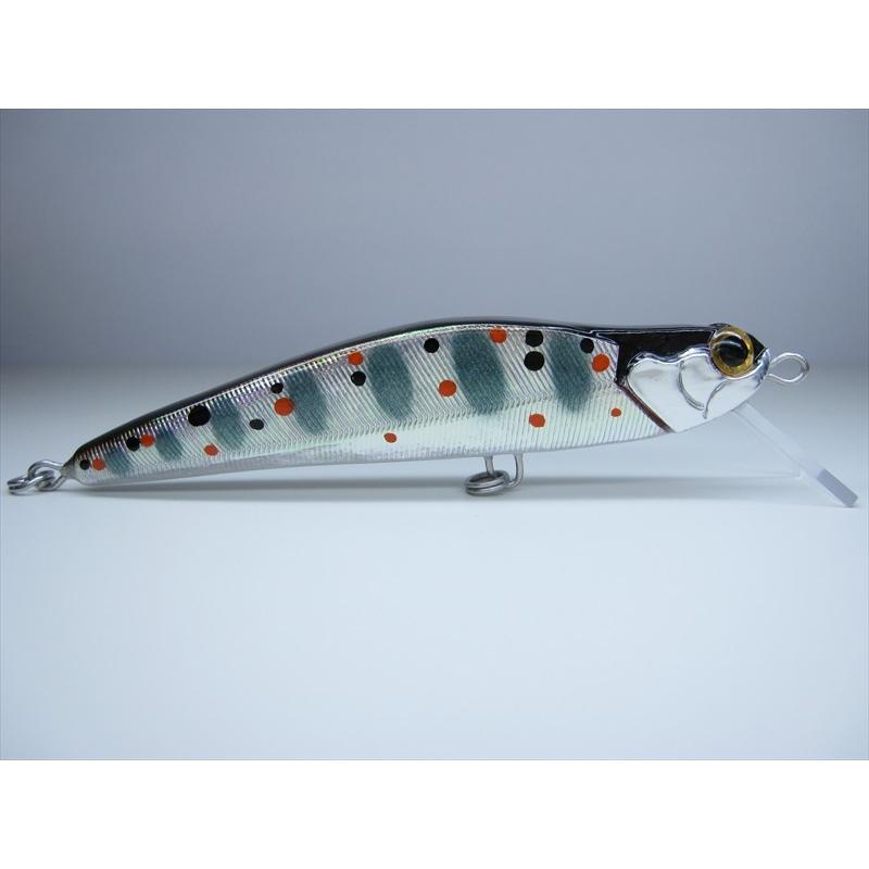 ハンドメイドミノー ホロアルミ アマゴ F75mm 4.5g 1点物