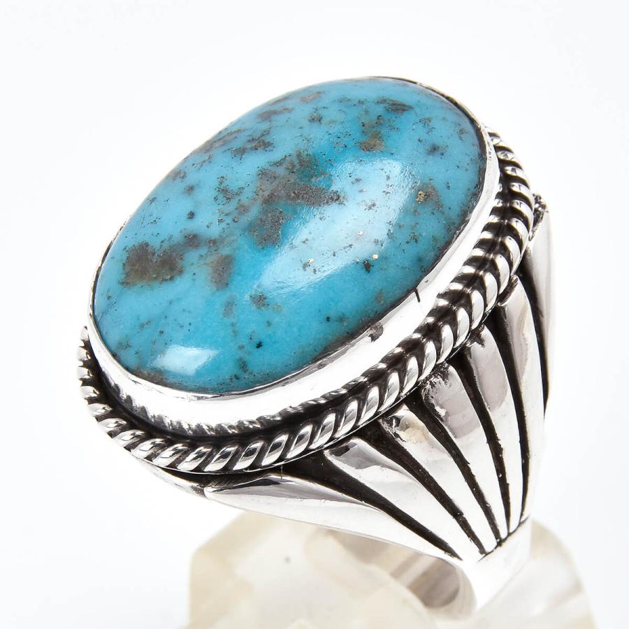 Indian Jewelry FUNNY公式ストア ナバホ族 ターコイズ リング [26号