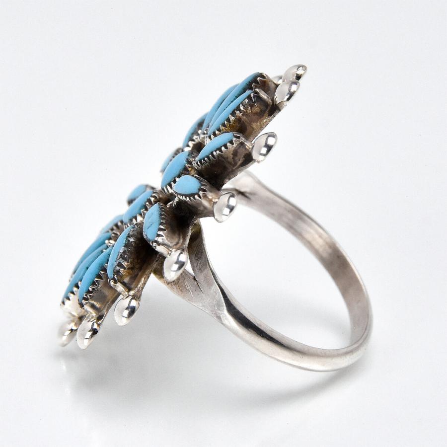 Indian Jewelry FUNNY公式ストア ズニ族 ターコイズ ニードルポイント