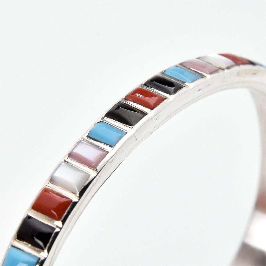 Indian Jewelry FUNNY公式ストア ズニ族 マルチカラー インレイ