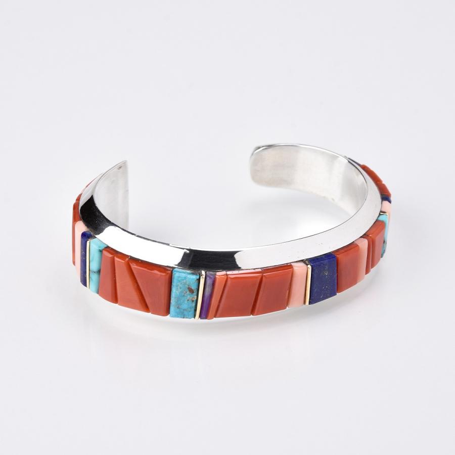 Indian Jewelry FUNNY公式ストア ナバホ族 ウェス・ウィリー インレイ