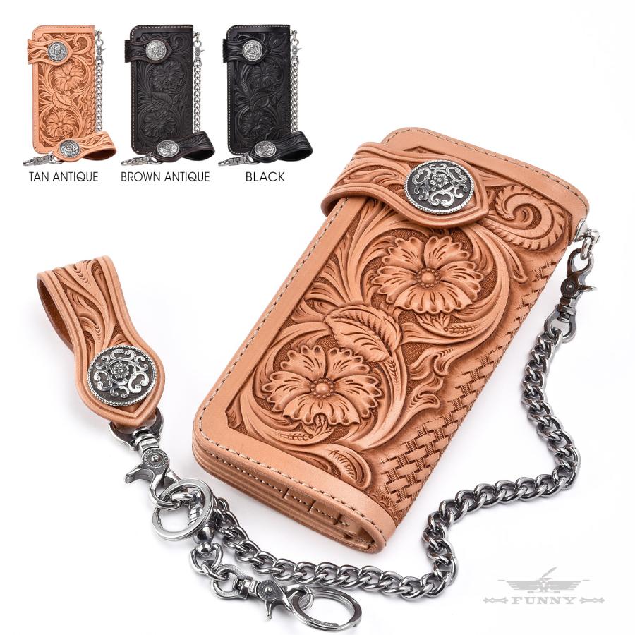 FUNNY公式ストア ファニー ライダースウォレット ハンドクラフト（L