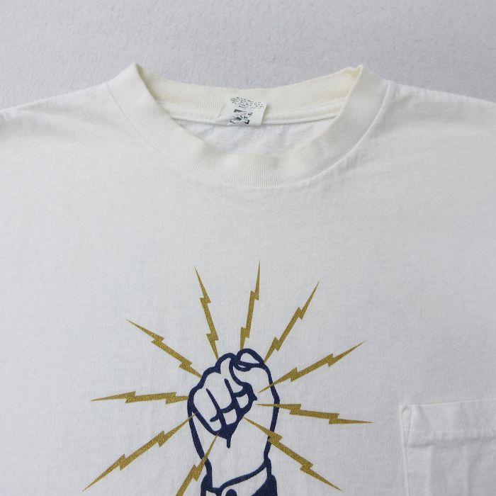 XL/古着 半袖 ビンテージ Tシャツ メンズ 90s 拳 マーチング コットン