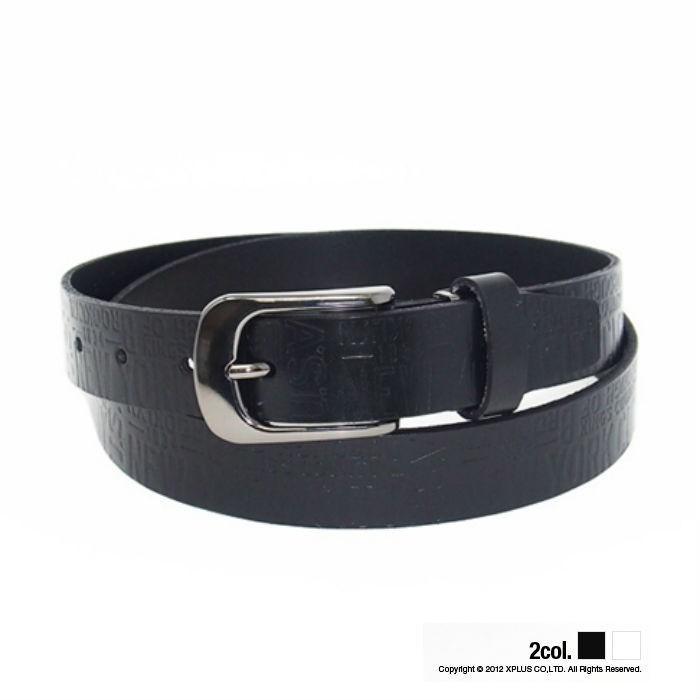 ディアブロ Diavlo 型押しレザーベルト 牛革 本革ベルト 男性 ブランド