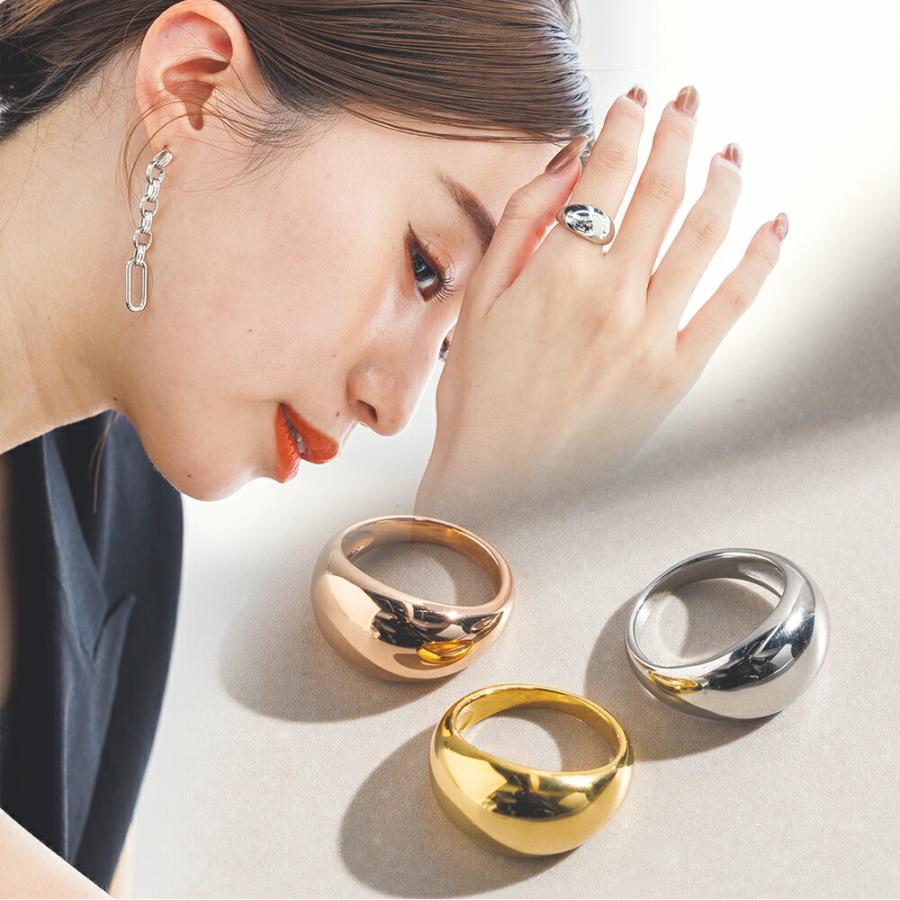 指輪 レディース ステンレス リング (306) スプーン 選択可 (銀色 金色