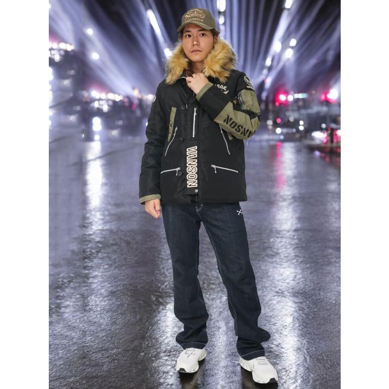 VANSON（バンソン） フライングスター刺繍 中綿 N3-B フライト