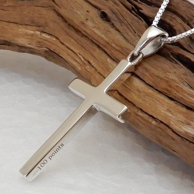クロス ネックレス メンズ シルバー925 十字架ネックレス シルバー