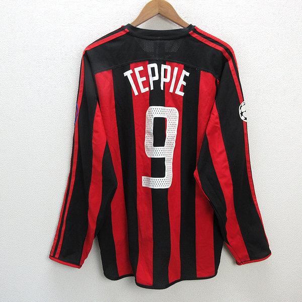 ACミラン adidas 長袖 UCLユニフォーム 4XO赤黒 ACミラン adidas 長袖