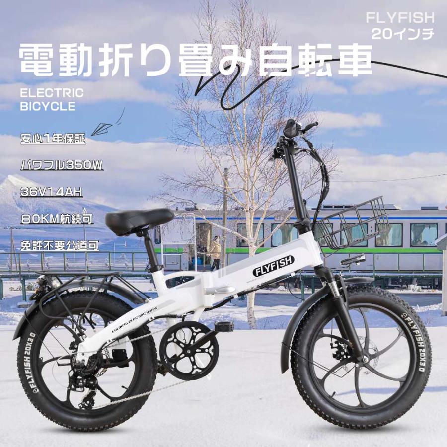 ファットバイク 電動アシスト自転車 折りたたみ 20インチ 免許不要