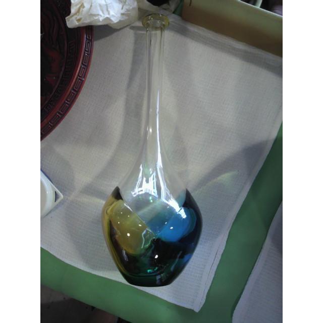 北洋硝子（ガラス） 作家物 作・秋村実 花瓶 津軽びいどろ 中古