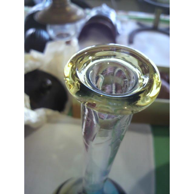 北洋硝子（ガラス） 作家物 作・秋村実 花瓶 津軽びいどろ 中古