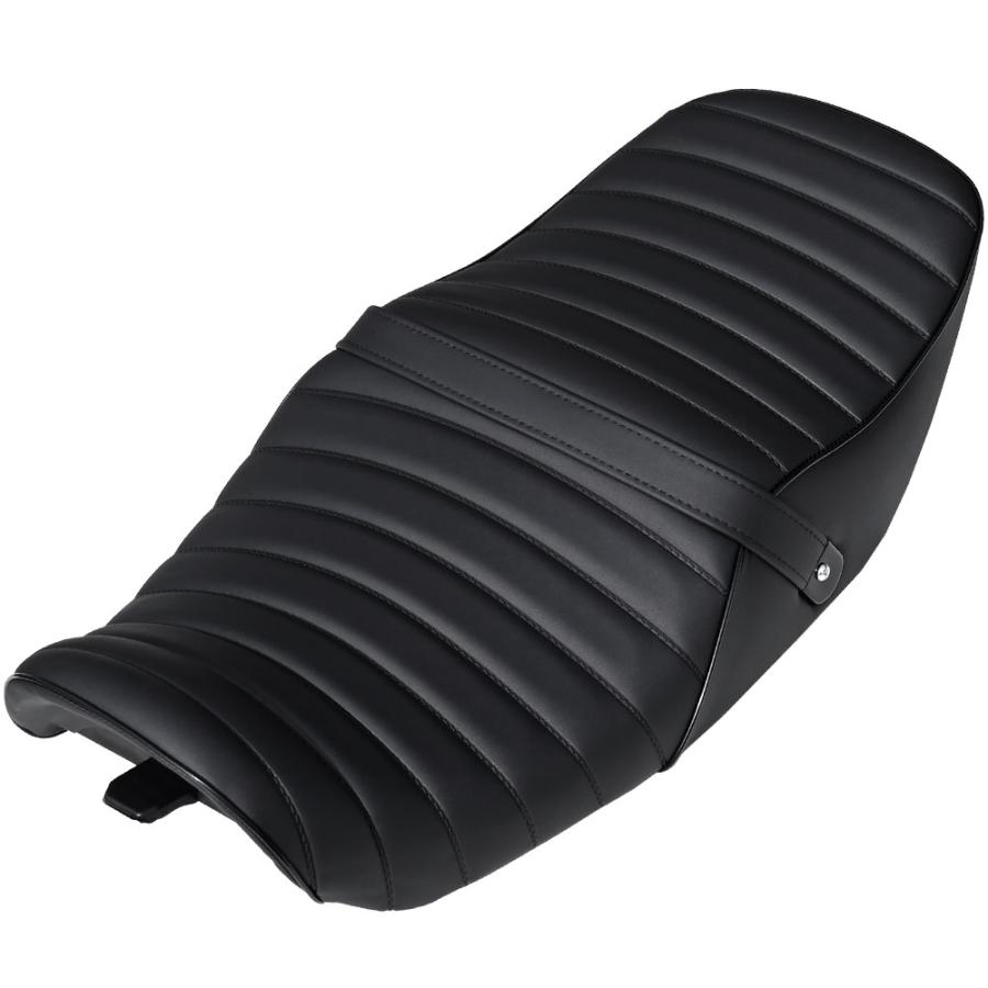 ZRX400 タックロール シート 黒 ZR400E 旧車 カスタム オリジナル