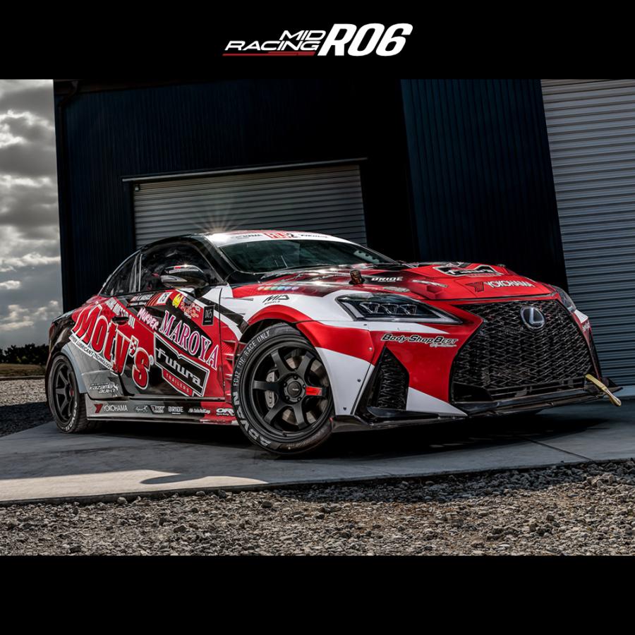 マルカサービス 4本購入で送料無料 MID Racing R06 18x8.5J 5/100 +45