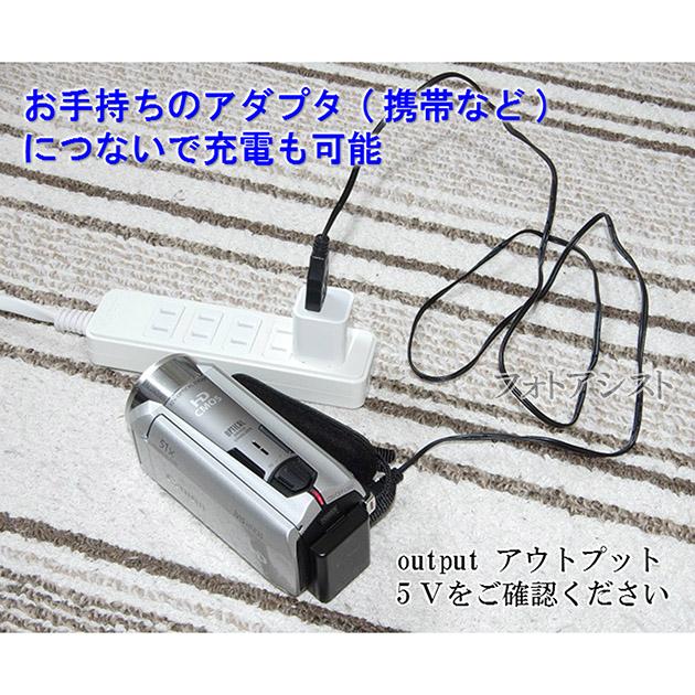 Canon製品対応 iVIS用USB電源ケーブル CA-110対応商品に適合 充電