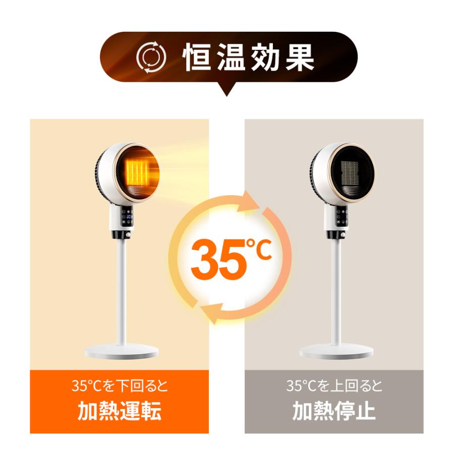 最新型＆2秒速暖」セラミックヒーター 速暖 人感センサー 大風量
