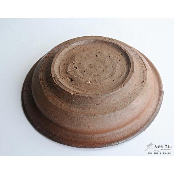 金重有邦 円山窯 備前焼 皿 銅鑼鉢 菓子皿 23．7cm 共箱 茶道具