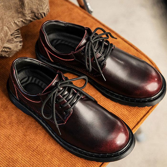 マーティンシューズ メンズ レディース 3ホール 本革 厚底 撥水加工