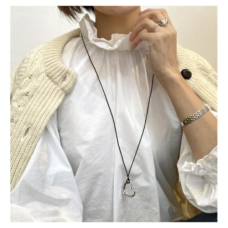 Silver925 ハートペンダント KINGBABY 革紐つき Silver925 ハート