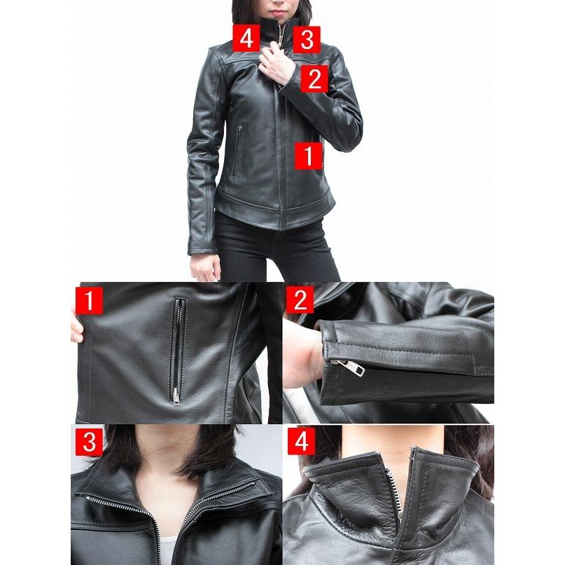 レディース UKトラッカー レザージャケット : 本革 レザー 革ジャン 皮