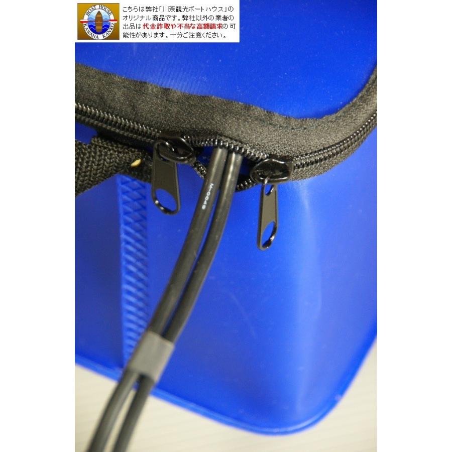 ローランス WP12-12 魚探 電動リール EVAバッグ（黒）付きバッテリー