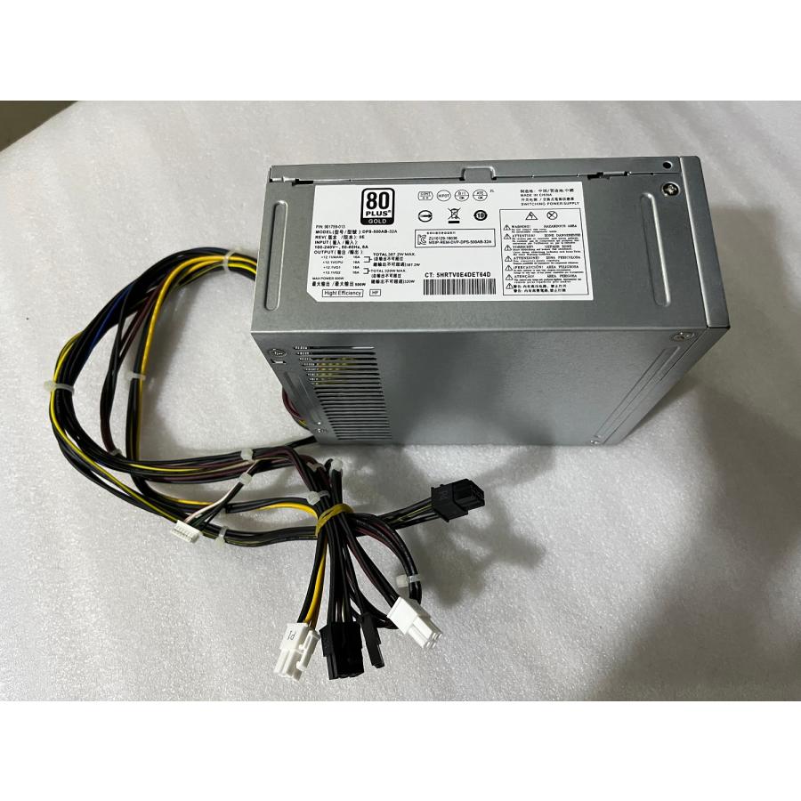 交換用500W電源ユニット HP EliteDesk Z2 800 880 G3 G4用 DPS-500AB