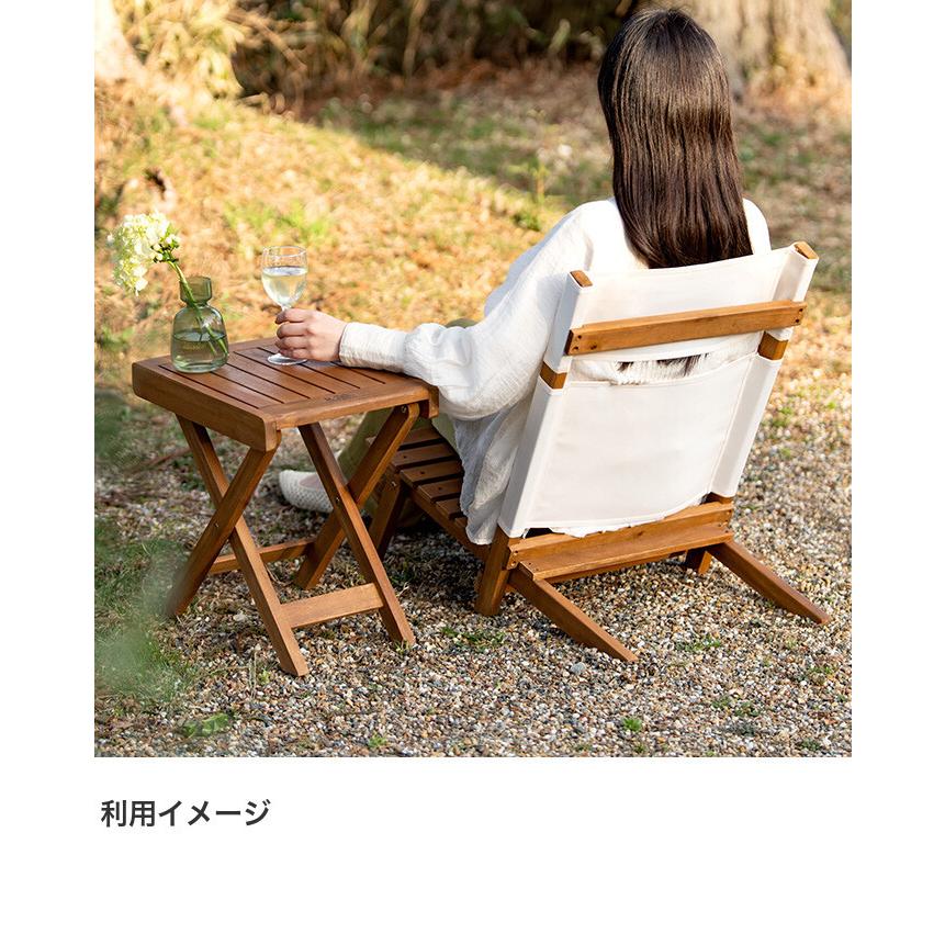ガーデン ガーデンチェア フォールディングチェア ロースタイル デッキ