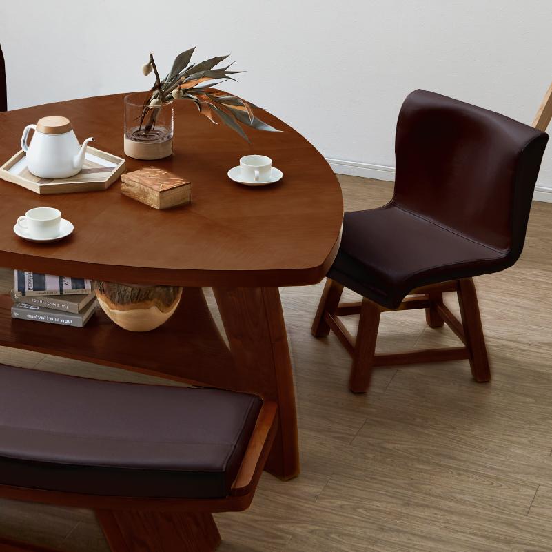 関家具 ダイニング 4点セット 三角形 135 木製テーブル 食卓机 木製