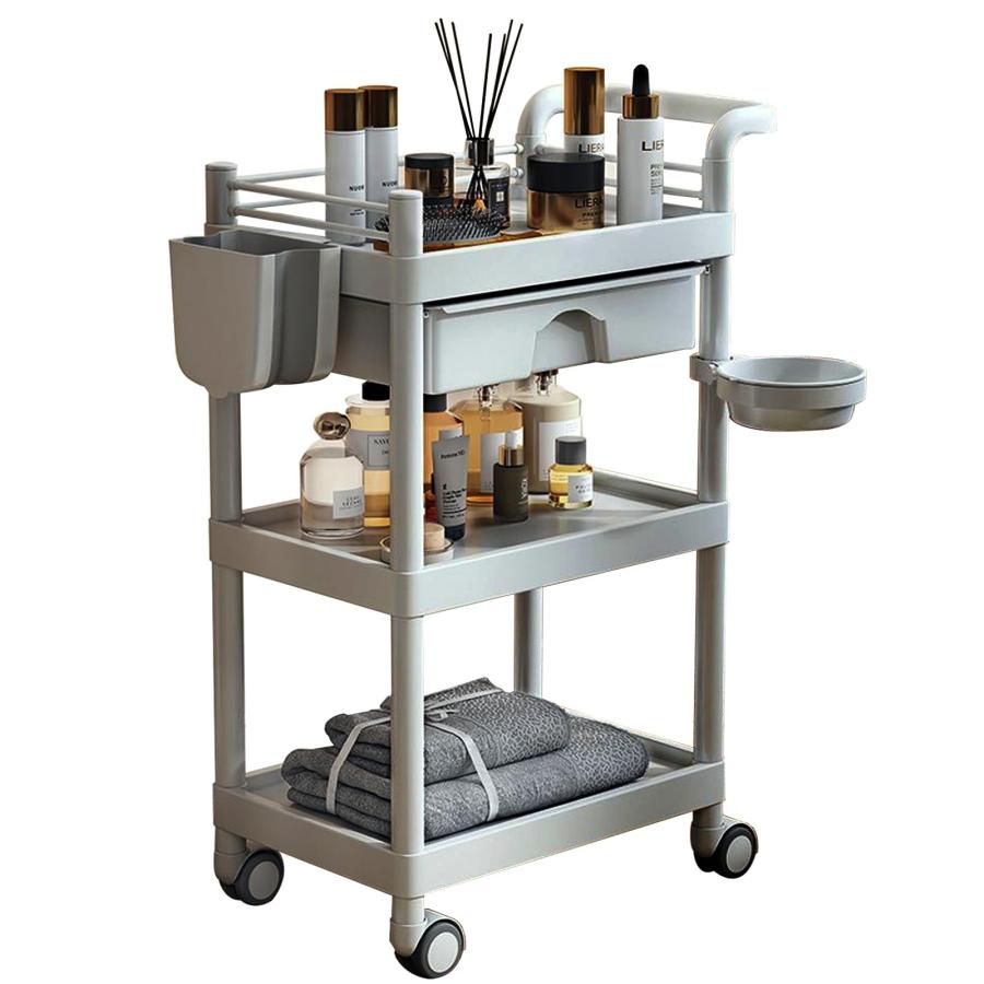 医療用カート キャスター付き 3段 回診車 引き出し付き 医療用カート