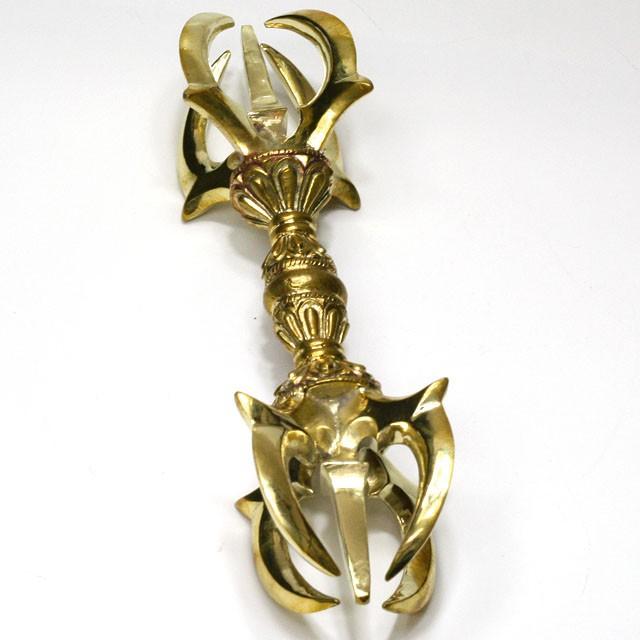 五鈷杵 バジュラ 密教法具 LLサイズ 約22cm 法器 仏具 金剛杵