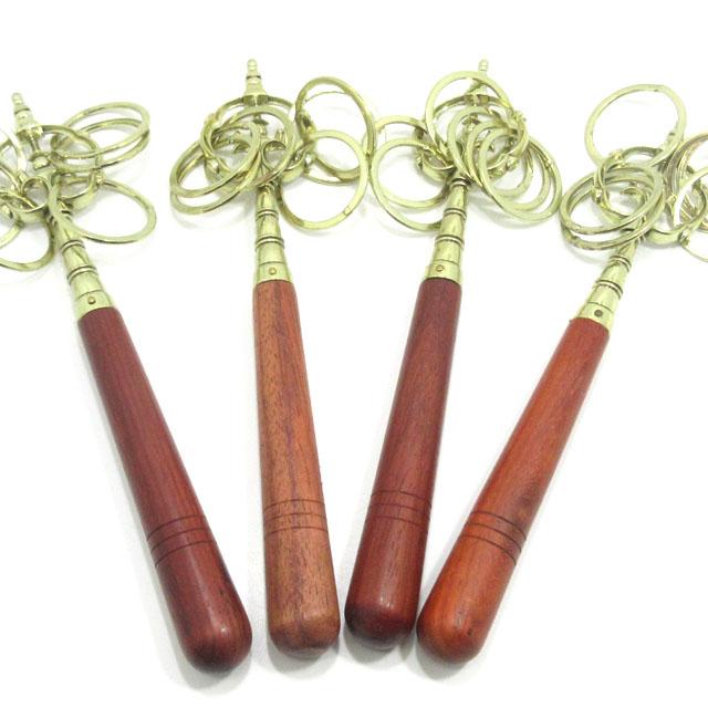 錫杖 しゃくじょう 密教法具 禅杖 法杖 長さ約25．5cm 声杖 鳴杖