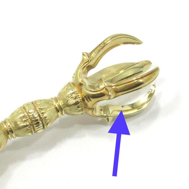 密教法具 五鈷杵 金剛杵 バジュラ 本格派 精品 細緻 長さ約15cm