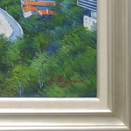 絵画 油絵 南フランス地中海コートダジュール F20号 （滝川英彦） 【海