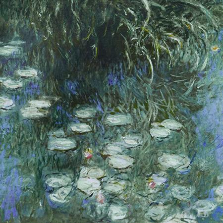 クロード・モネ 睡蓮、朝 オランジュリー美術館所蔵絵画 【複製