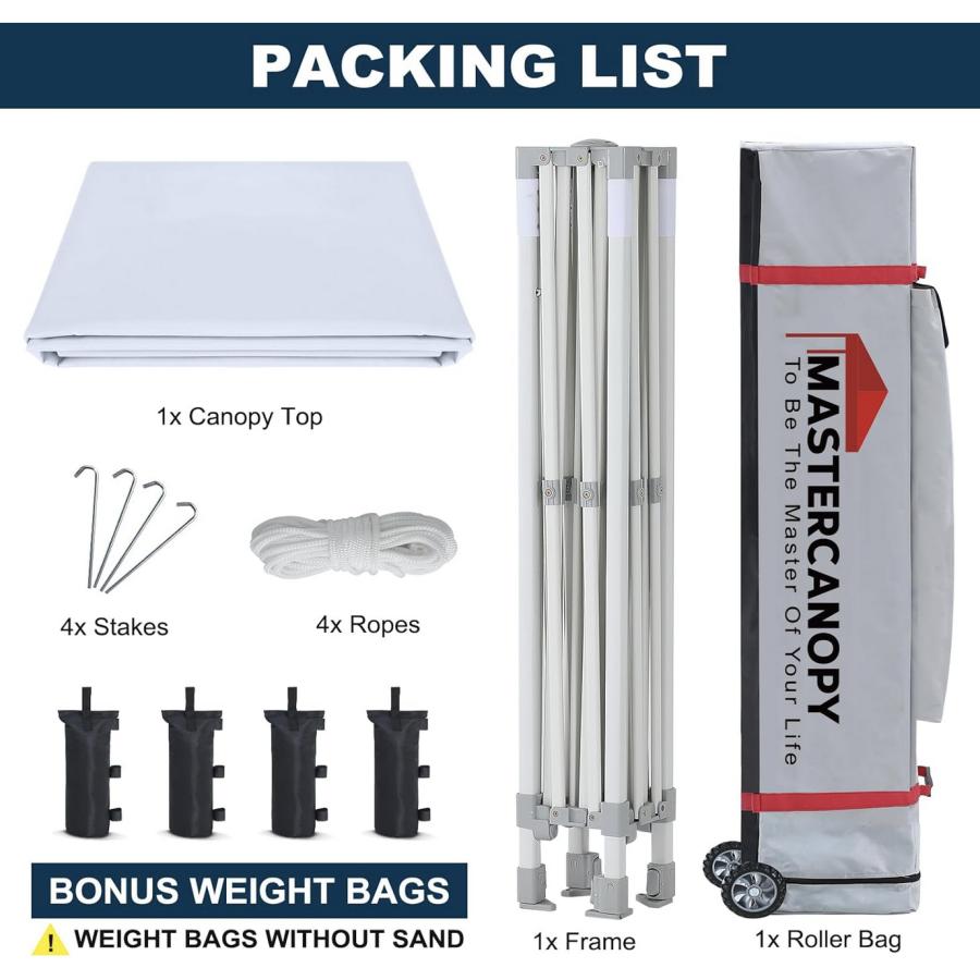 マスターキャノピー MASTERCANOPY タープテント ワンタッチ 3m×3m