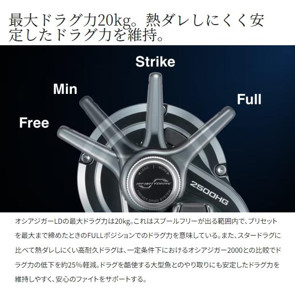 OCEA シマノ [90] 24 オシアジガーLD 2500MG 右ハンドル (G1) : かめや