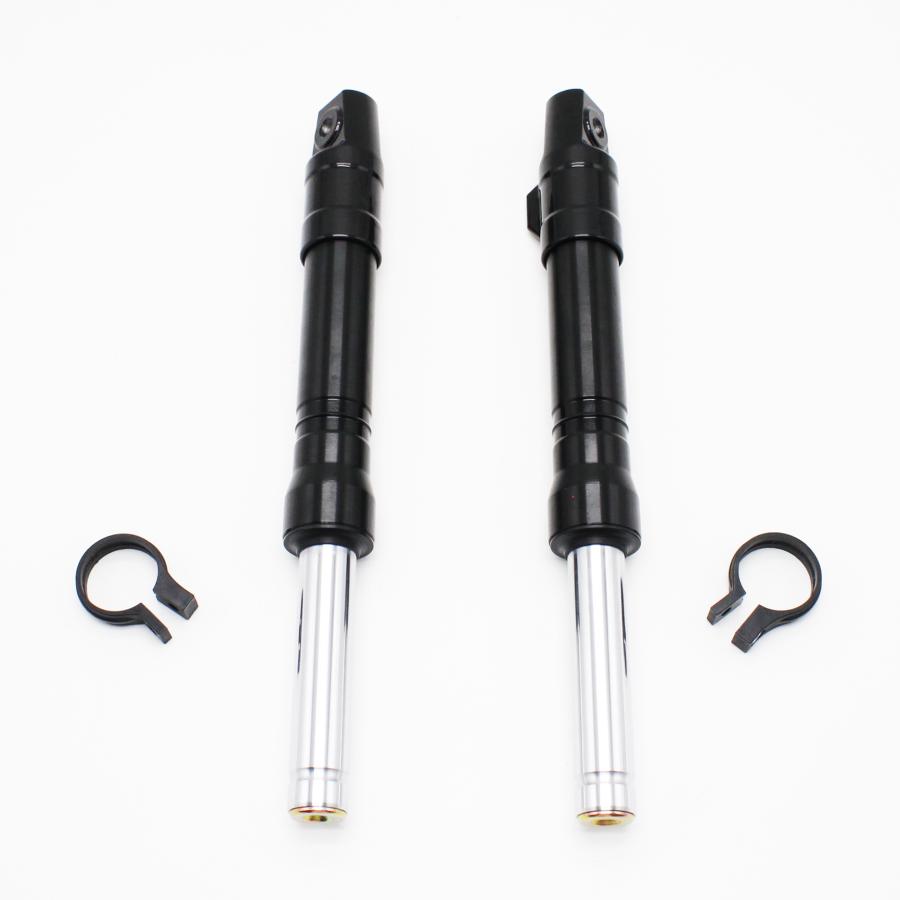 ドラムブレーキ用 フロントフォーク 27mm 黒 ライブディオ ZX AF35