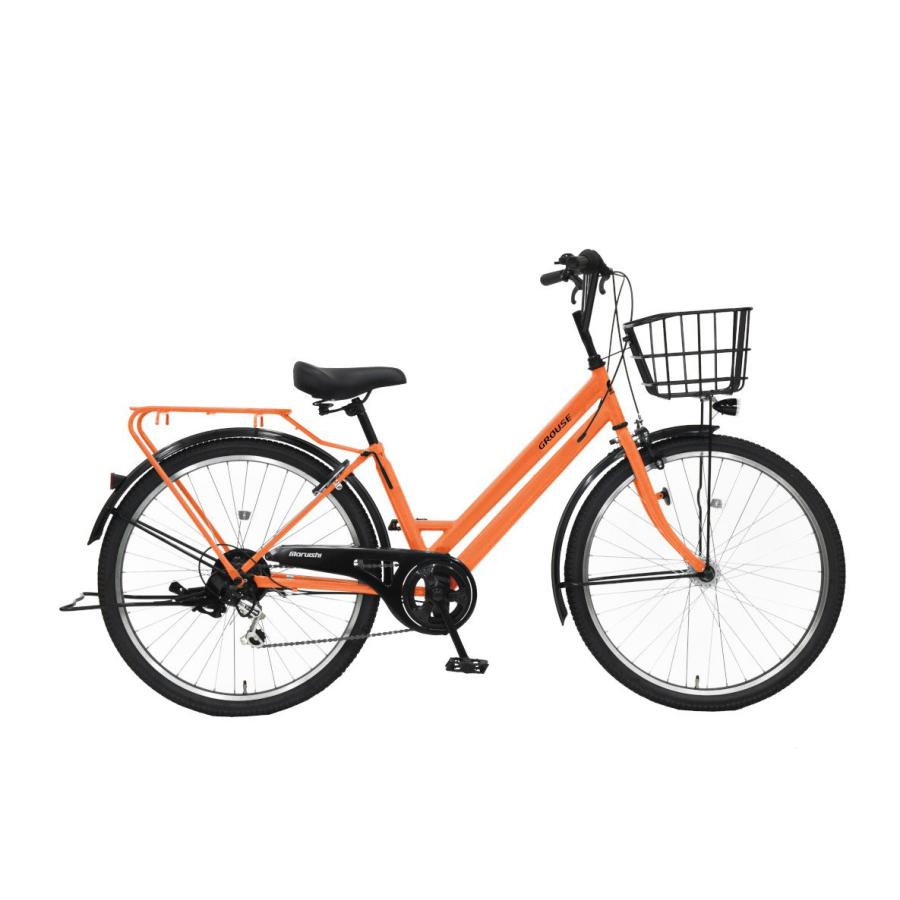 丸石サイクル 完売御礼 グラウス 26インチ シティサイクル FATP266R