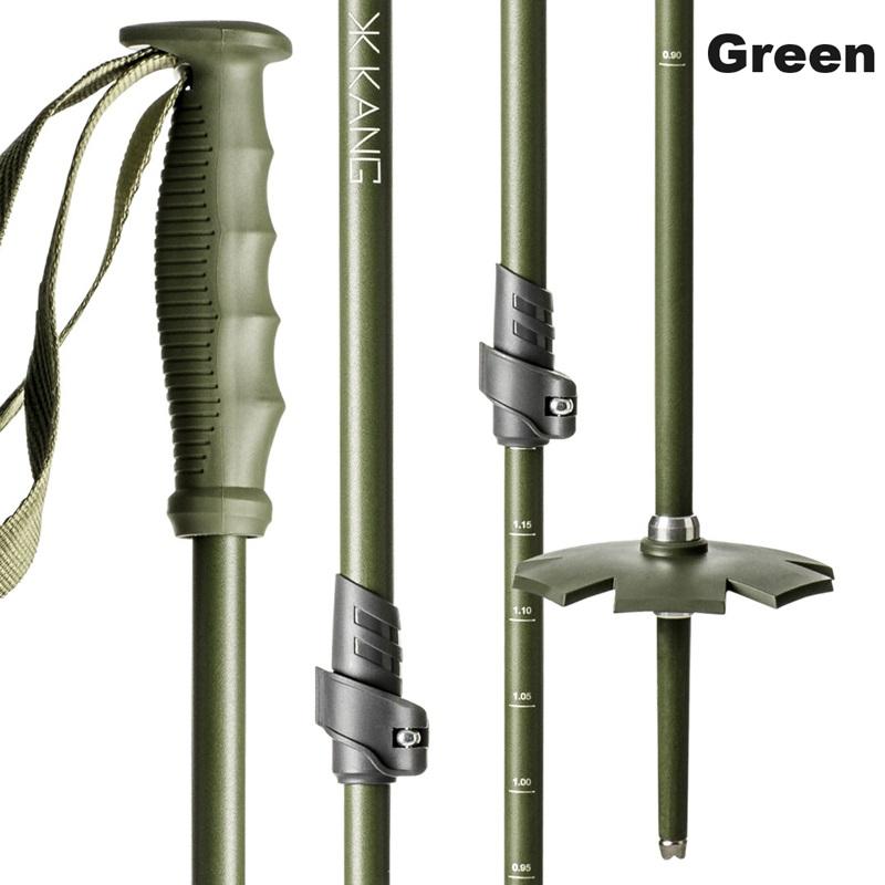 KANG カング TELESCOPIC 3PP 山スキー ポール ストック 伸縮 6色