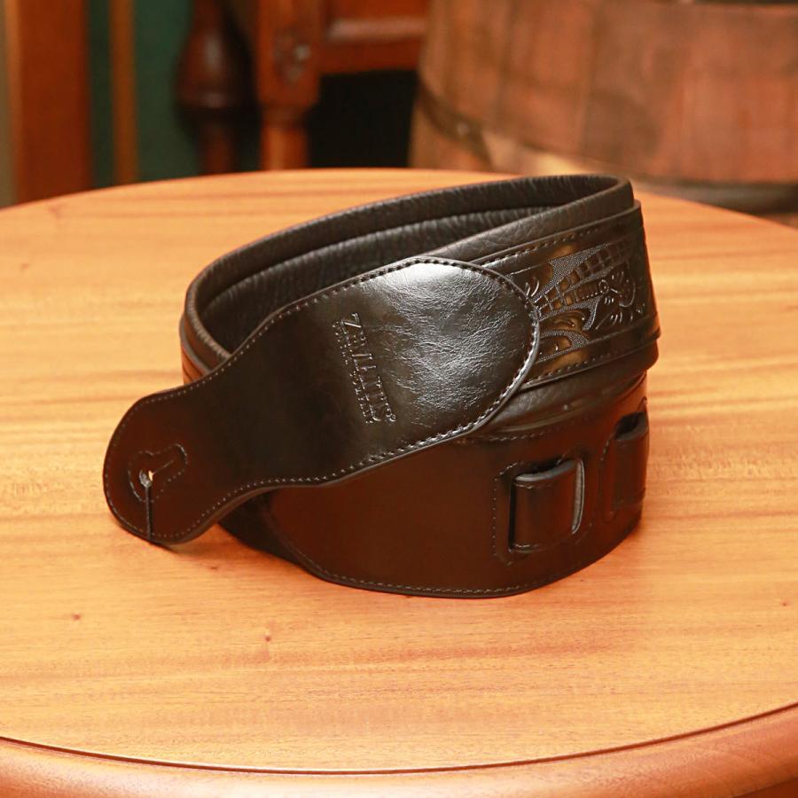 Zemaitis ゼマイティス ギターストラップ レザー Embossed Leather