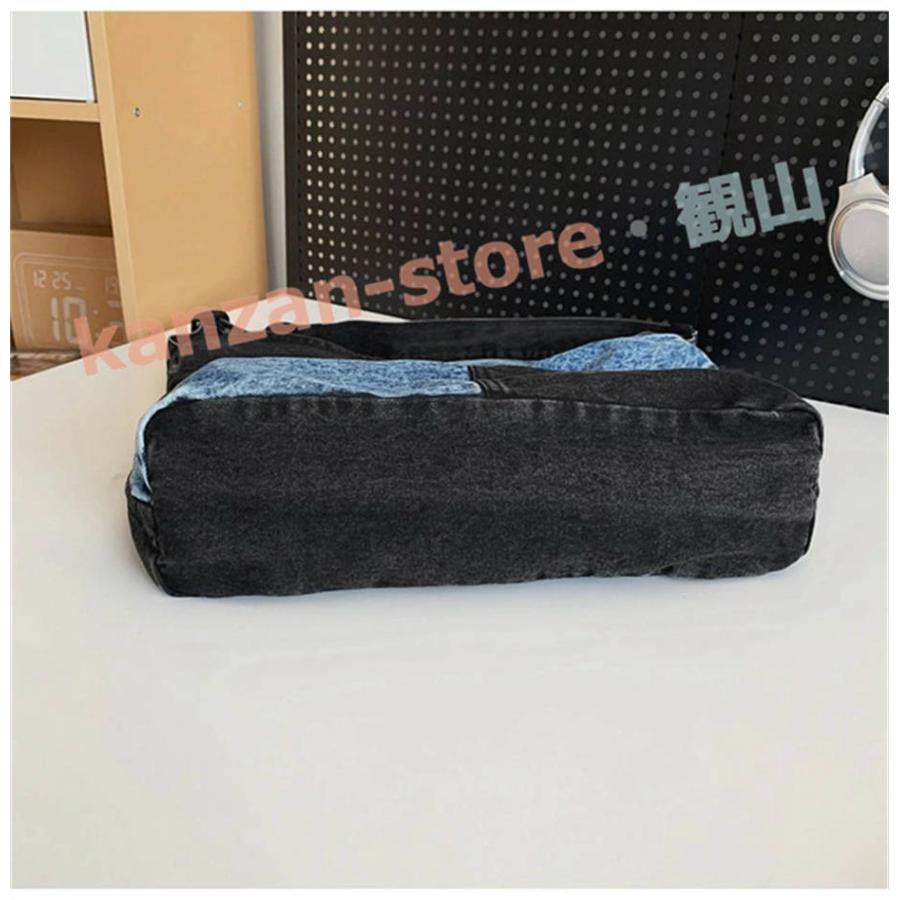 デニムショルダーバッグ ボディバッグ レディース メンズ 大きめ