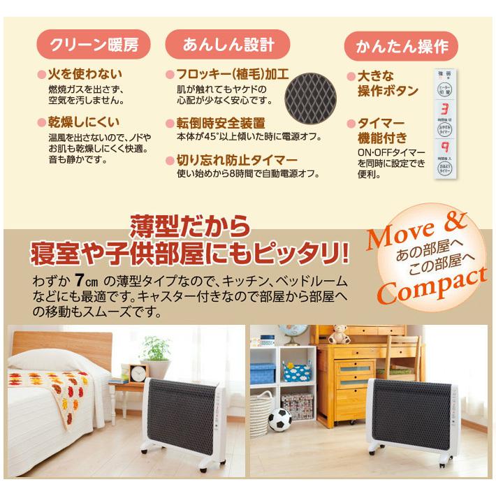 ゼンケン 遠赤外線暖房機 アーバンホット 最新モデル 超薄型 パネル