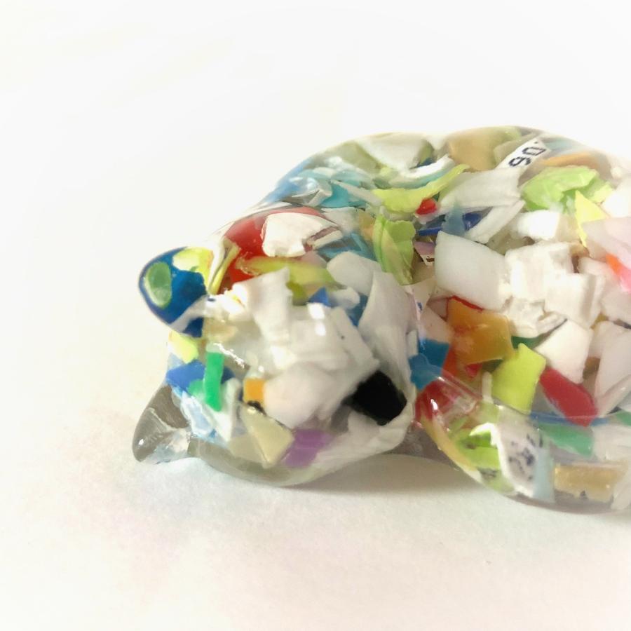 アップサイクルマルチフィギュア ネコ(昼寝） 光沢 ペットボトル