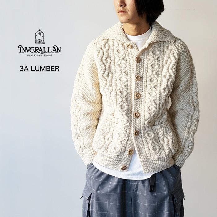 20%OFFセール インバーアラン 3A ランバー カーディガン ナチュラル