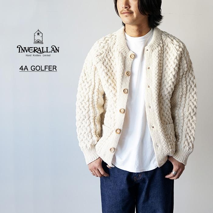 INVERALLAN（インバーアラン） 4A GOLFER -NATURAL カーディガン ノー