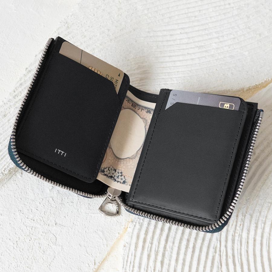 ITTI（イッチ） 【別注商品】ITTI 姫路黒桟革 財布 コンパクト